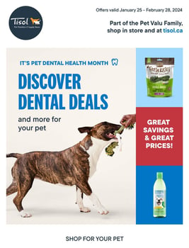Tisol Pet Nutrition - Monthly Savings